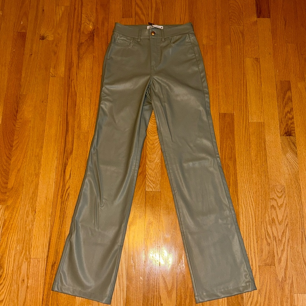 Zara Leather Pants - New With Tags